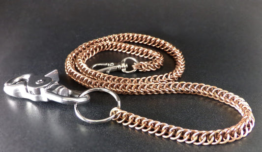 Chainmaille wallet chain - Biker Wallet Chain -  Chainmaille accessory -  Bronze Anniversary gifts for Him - Trucker Wallet Chain