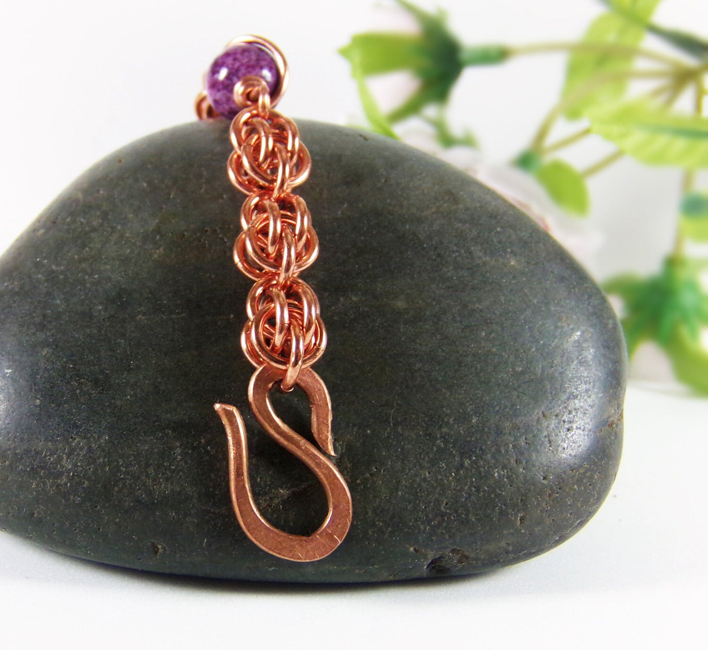 Copper Chainmaille Bracelet - Copper Chain Bracelet - Women&#39;s  Copper Bracelet - Copper Bracelet for women - Sweet Pea Bracelet